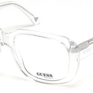 guess clear framed glasses